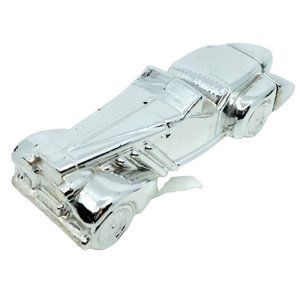 Vintage 70s Avon Silver Duesenberg Car Glass Wild Country After Shave Decor